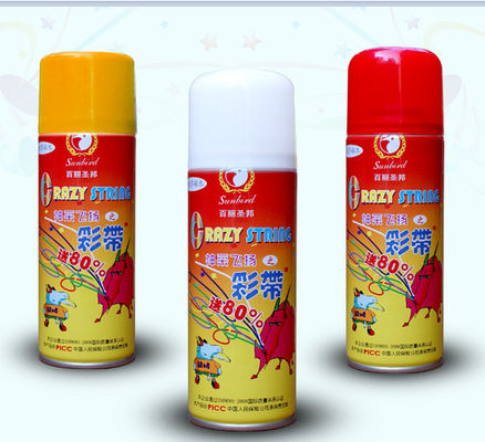 Non-flamble 250ml Aerosol Spray Crazy Silly String Spray Festive Decorations Party Supplies