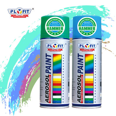 Color 400ml Acrylic Aerosol Spray Paint 5 Minutes Surface Drying Film Finished